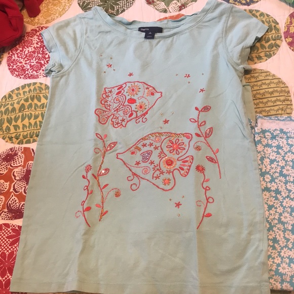 Lot of Three Size 10 Girls Shirts, Gap and Lands’ End - Picture 5 of 7